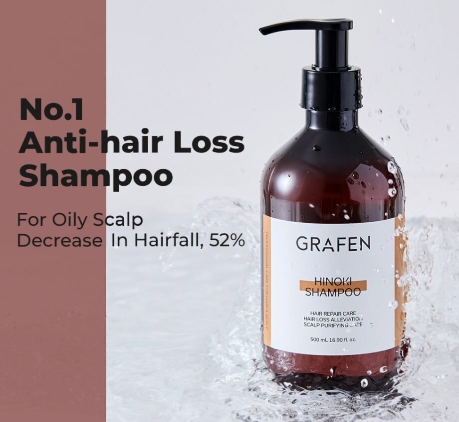 GRAFEN Hinoki Shampoo 500ml [For Oily & Sensitive Scalp]