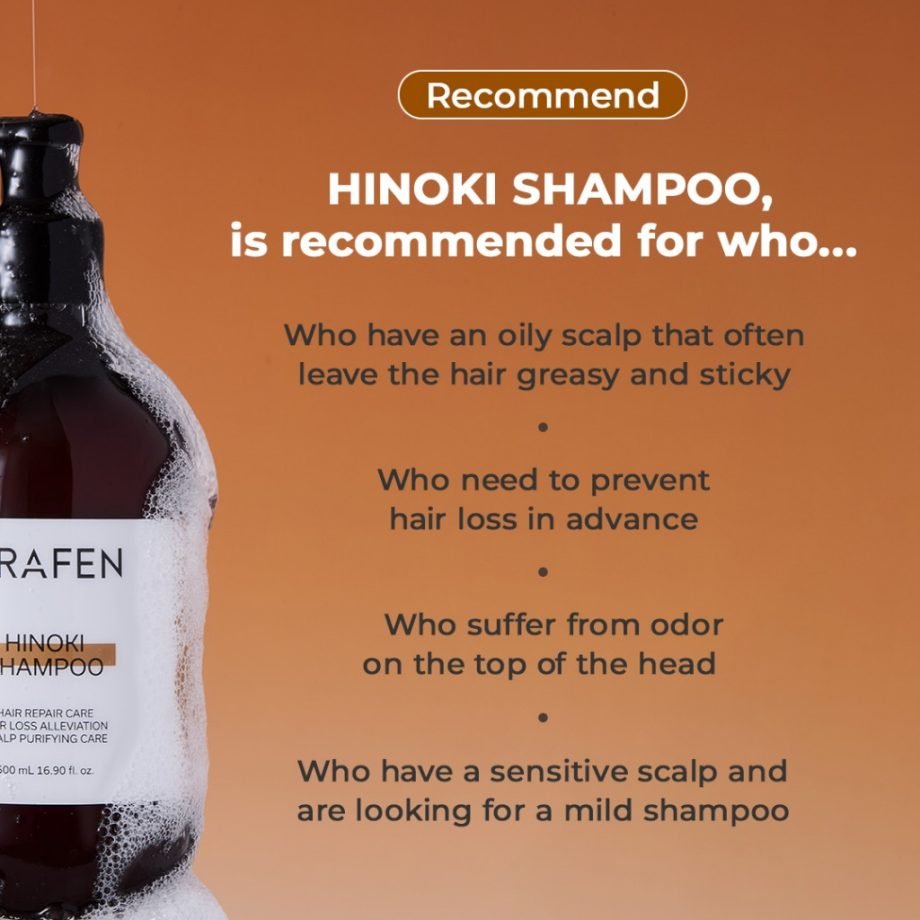 GRAFEN Hinoki Shampoo 500ml [For Oily & Sensitive Scalp]