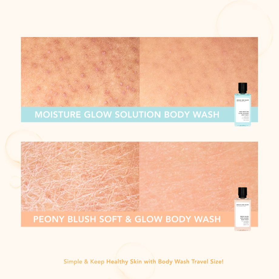 Grace and Glow BUNDLE Travel Size Kit Body Wash + Body Serum