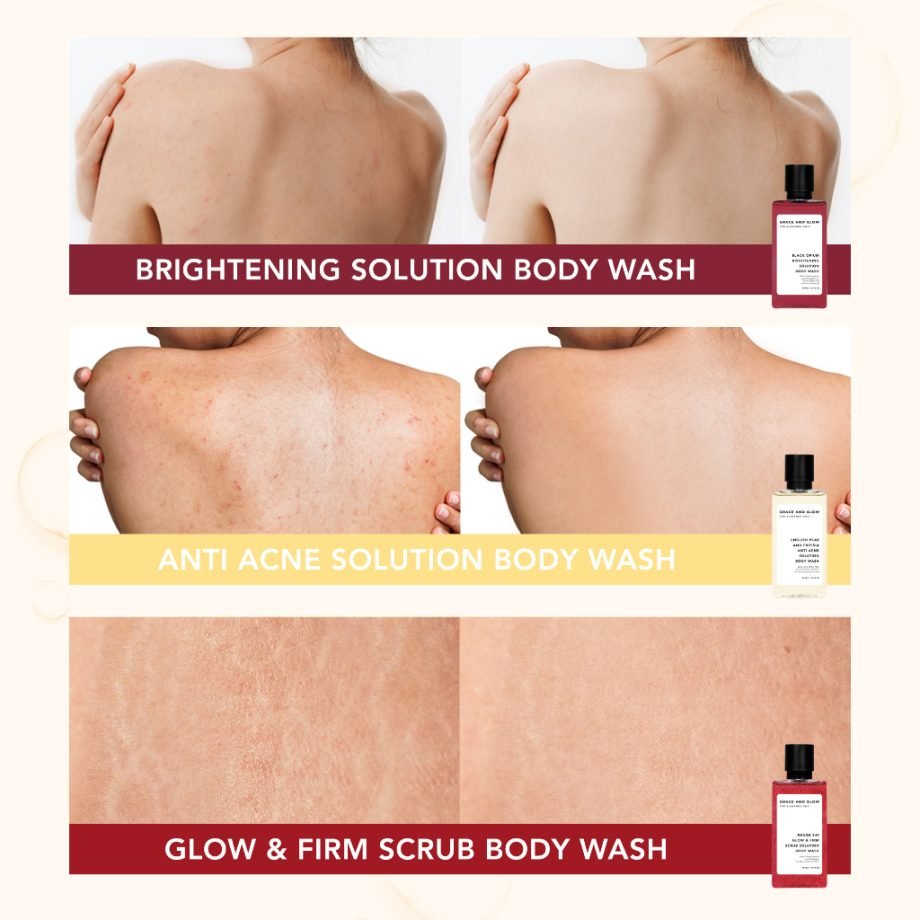 Grace and Glow BUNDLE Travel Size Kit Body Wash + Body Serum