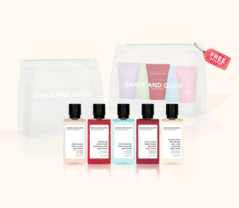 Grace and Glow BUNDLE Travel Size Kit Body Wash + Body Serum