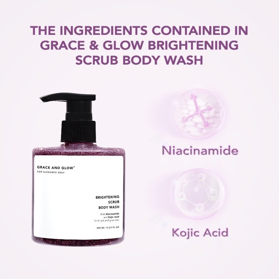 Grace and Glow NEW PRODUCT Brightening Scrub Body Wash