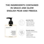 Grace and Glow English Pear & Freesia Body Wash Perfume Shower Gel