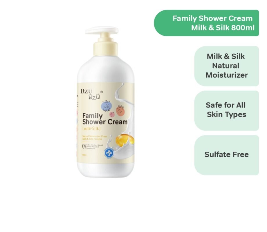 BZU BZU Family Shower Cream Milk & Silk (800ml)