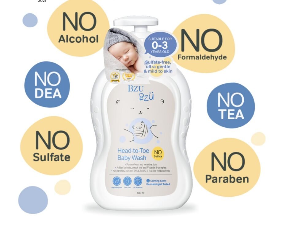 BZU BZU Head to Toe Baby Wash 600ml