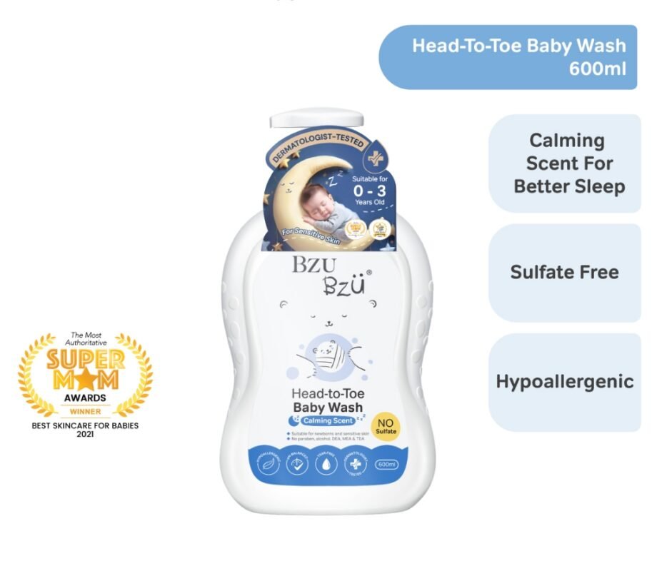 BZU BZU Head to Toe Baby Wash 600ml