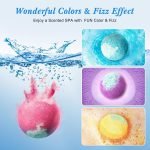 SADOER Flower Bath Bombs Set Essence Whitening Explosion Bath Ball
