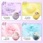 SADOER Flower Bath Bombs Set Essence Whitening Explosion Bath Ball