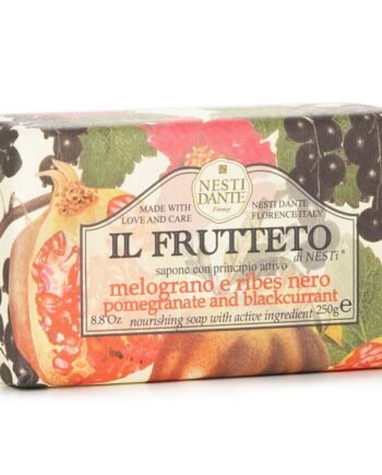 Nesti Dante Il Frutteto Nourishing Soap Pomegranate & Blackcurrant, Hydrating Olive Oil Soap for Smooth Skin (150g)