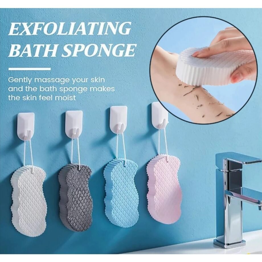 Exfoliate Soft Sponge Body Scrubber For Baby Adults Bath Scrub Sponge Skin Cleaner Dead Skin
