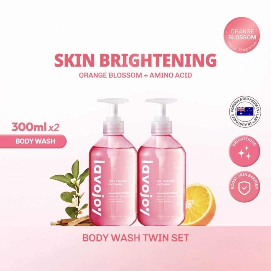 lavojoy Let It Glow Body Wash 300ml | Brightens | Moisturize | Strengthen Skin Barrier