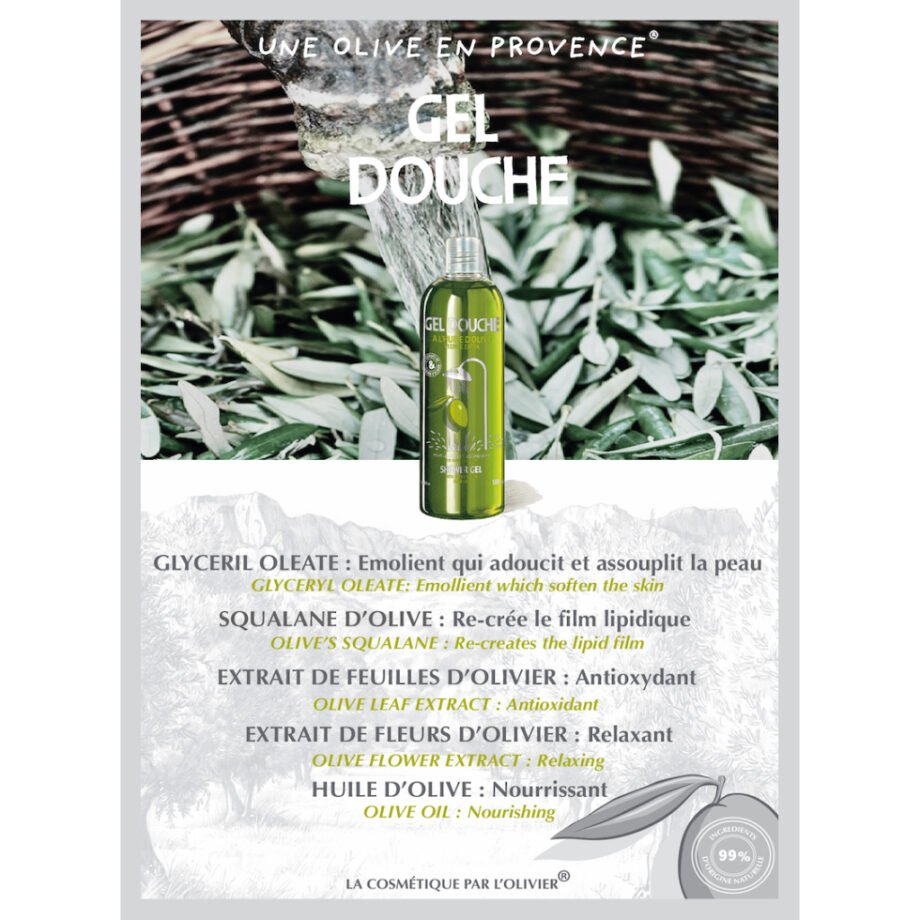 Une Olive Shower Gel with Extra Virgin Olive Oil & Olive Squalane Twin Pack (500ml x 2)