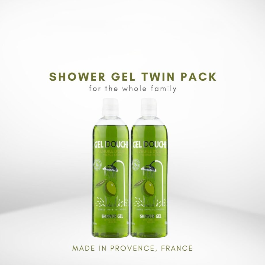 Une Olive Shower Gel with Extra Virgin Olive Oil & Olive Squalane Twin Pack (500ml x 2)