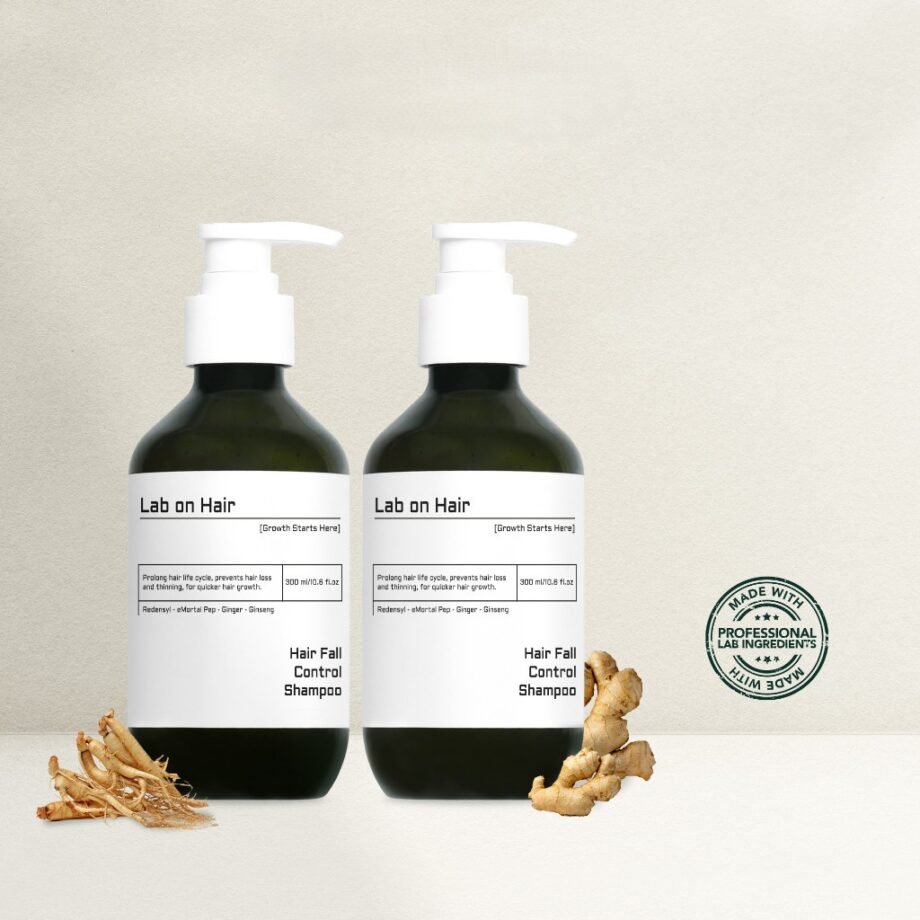 Lab On Hair 2 Pcs HairFall Control Shampoo - Root Booster Syampo for Hair Growth with Redensyl Syampu
